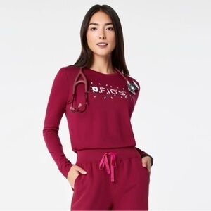 Figs Women's Cranberry SuperSoft UnderScrub
